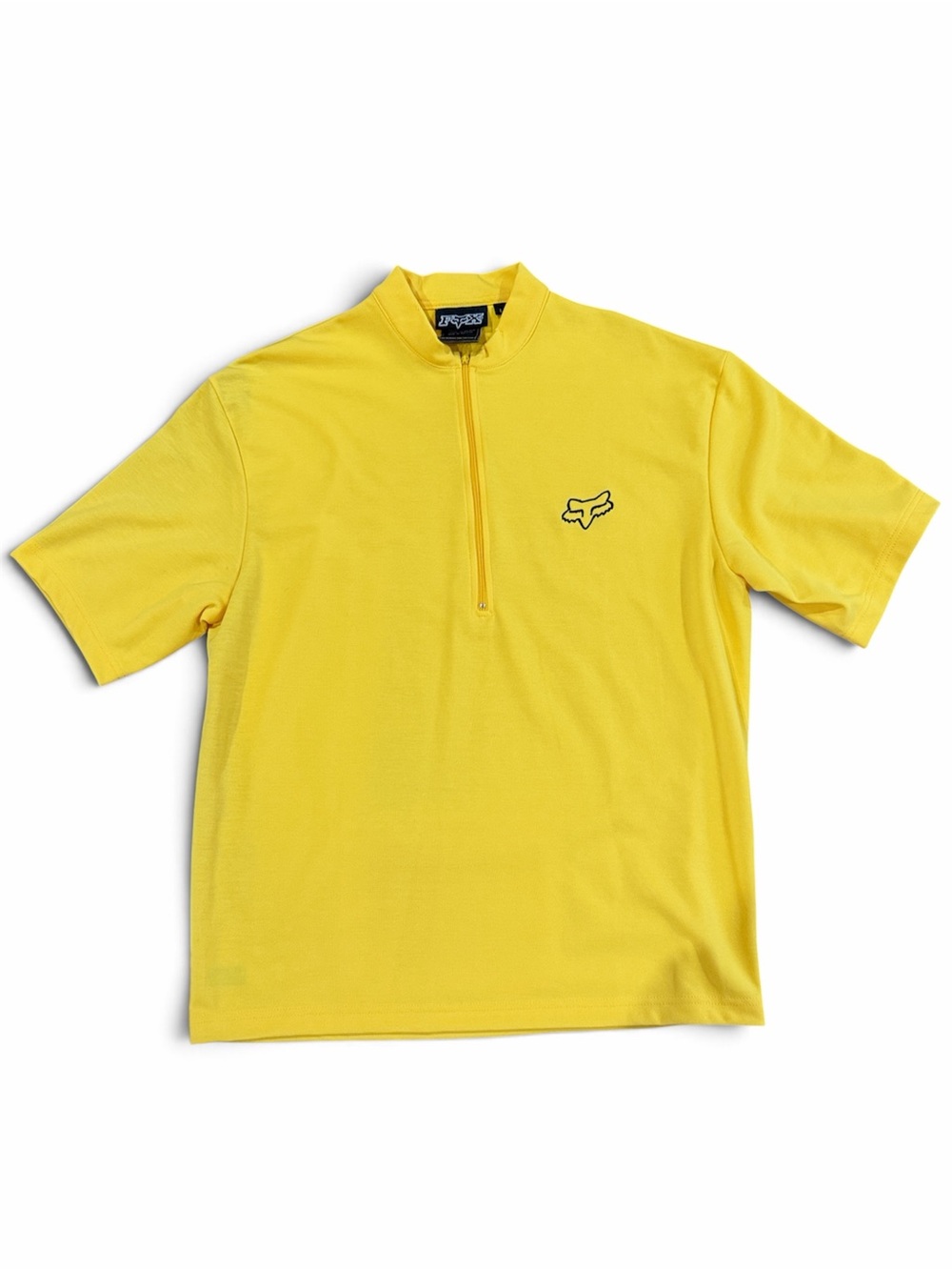 Fox Bright Yellow Short-Sleeve Half-Zip Performance Tee